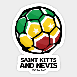 Saint Kitts and Nevis Football Country Flag Sticker